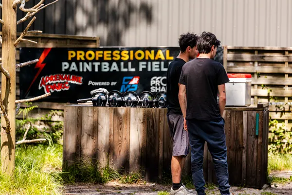 Zone d'accueil paintball